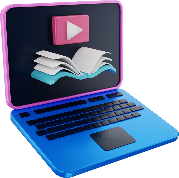 3d render icon eCourse